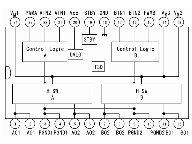 TB6612 Schematic Diagram
